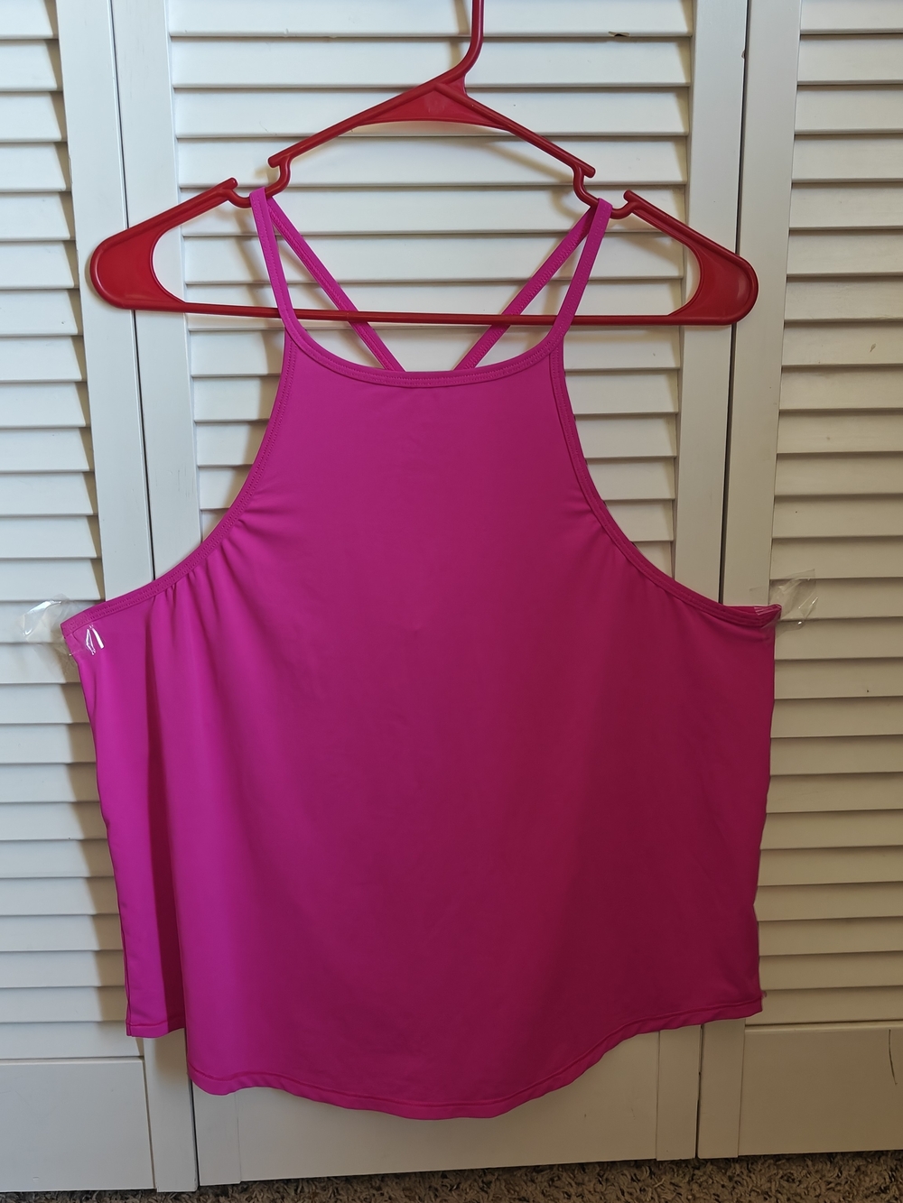 All in Motion Sprint Free Racerback Tank Top Vibrant Pink Size Large